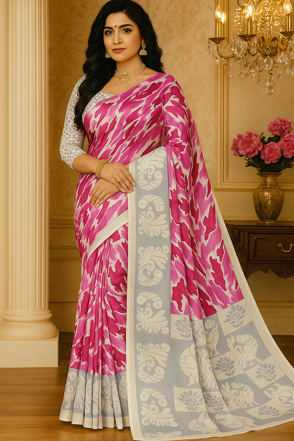 Floral Saree - Sunita Style & Grace