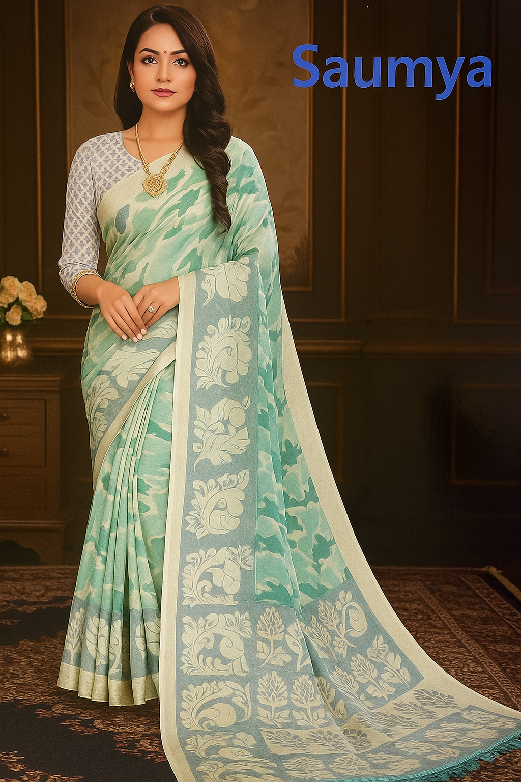 Floral Saree - Sunita Style & Grace