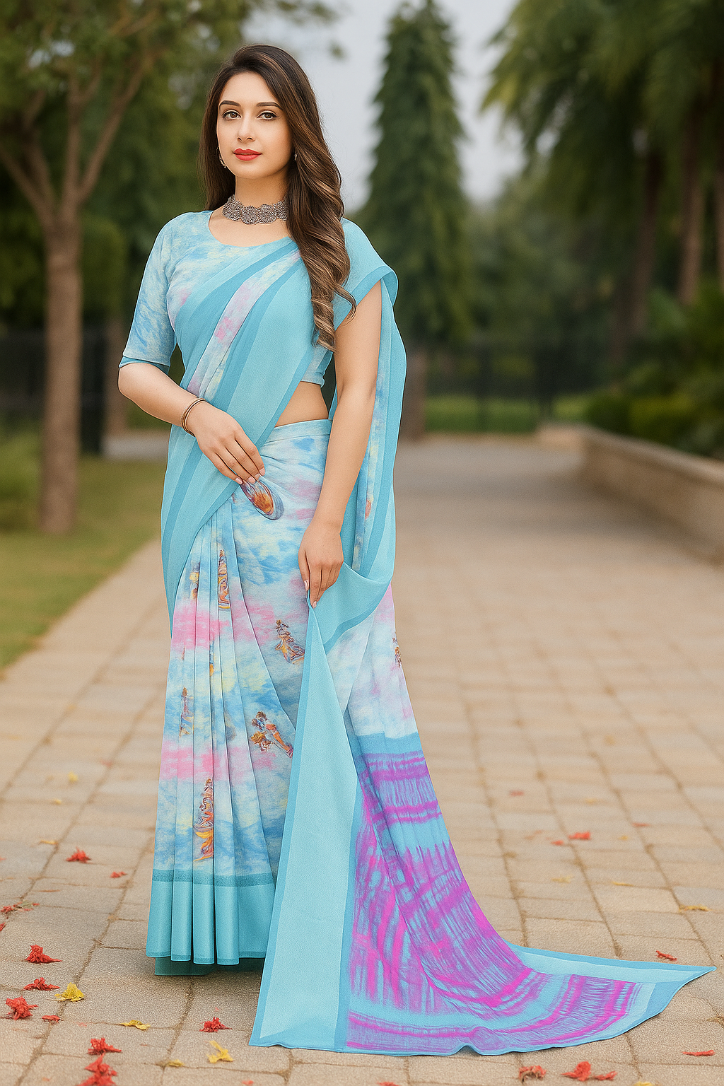 Tie-Dye Printed Sarees - Sunita Style & Grace