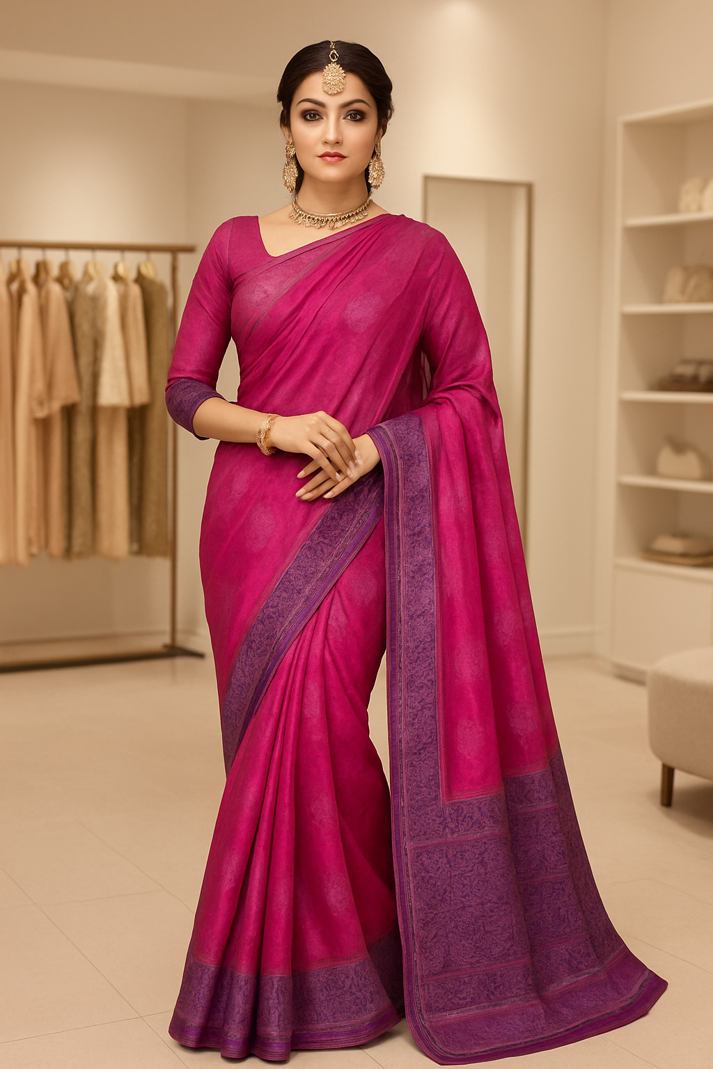Peacock and Floral motifs Saree - Sunita Style & Grace
