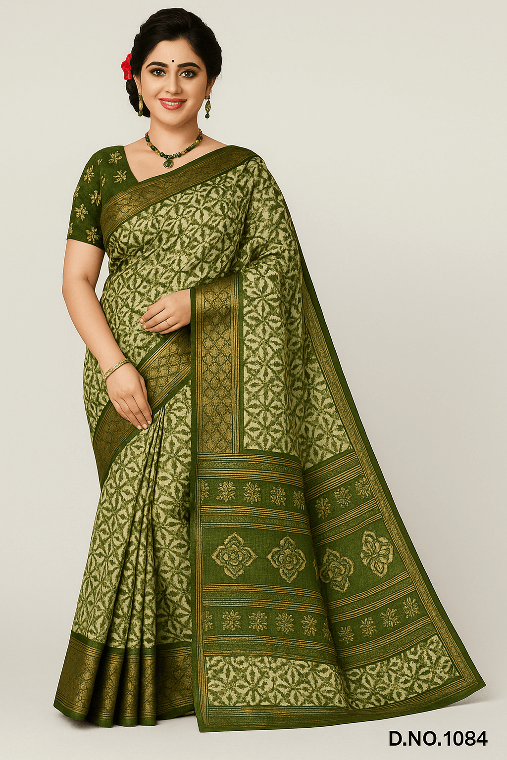 Floral elegant woven design Saree
