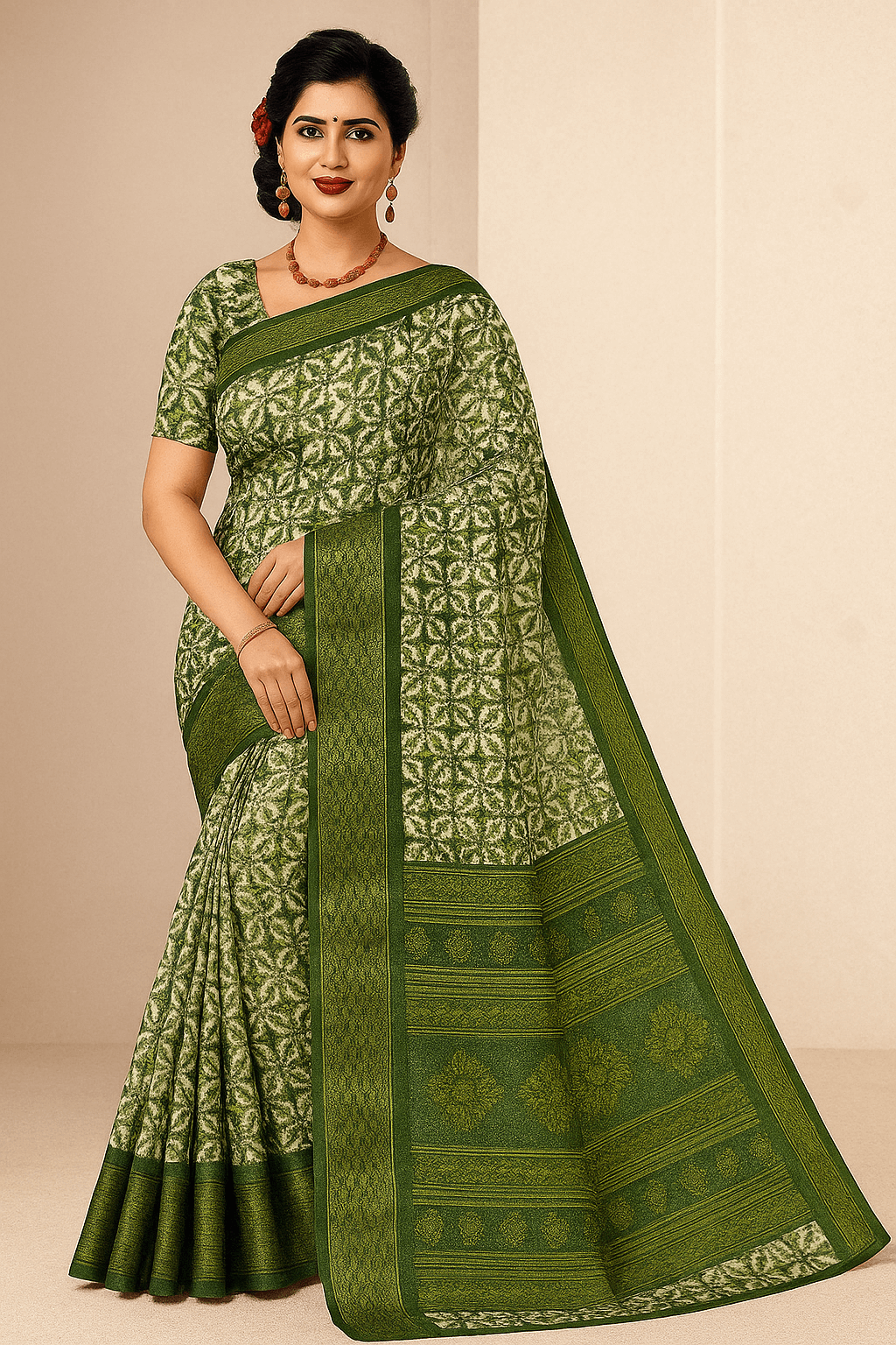 Floral elegant woven design Saree