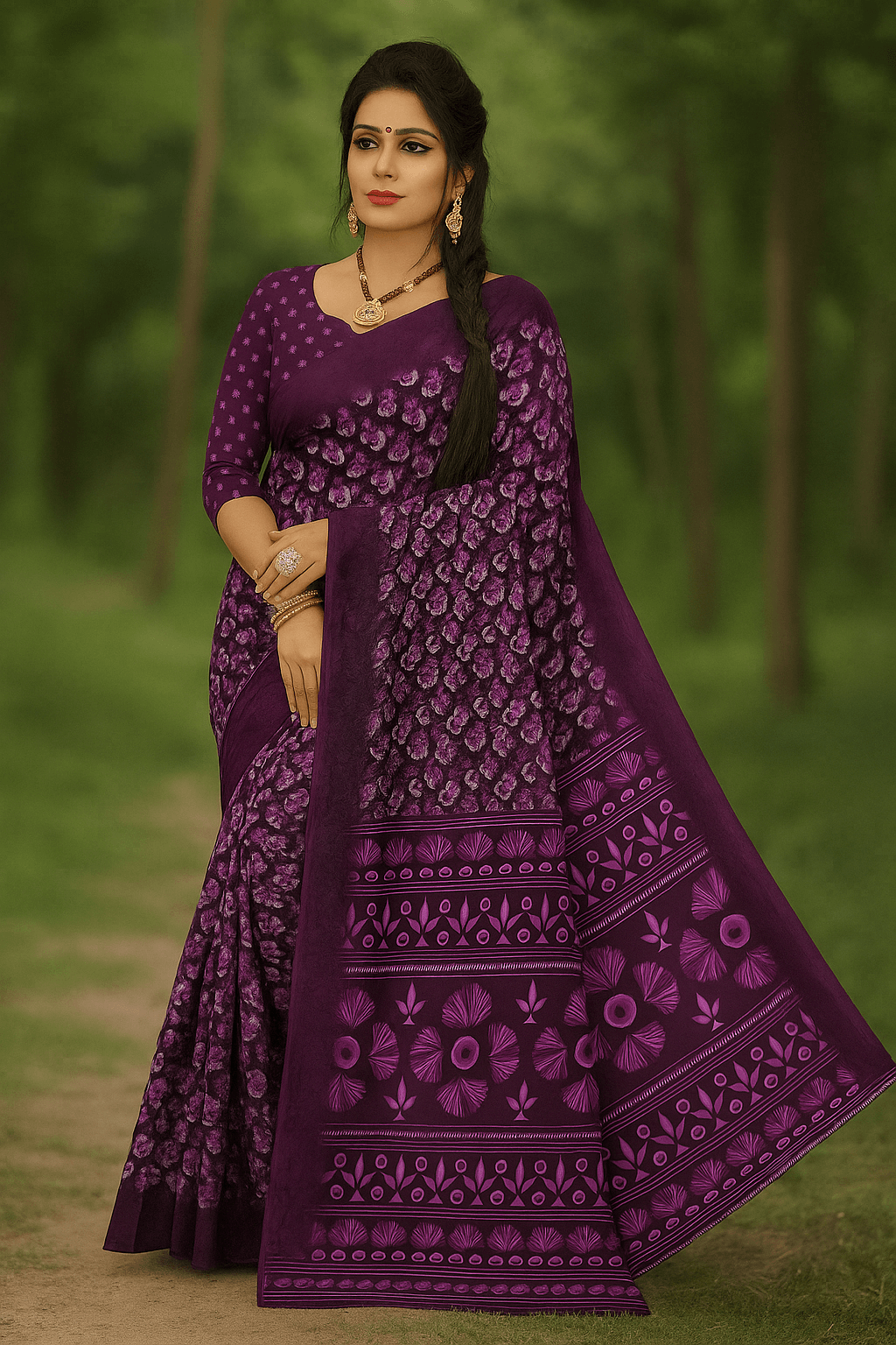 Floral Woven Saree