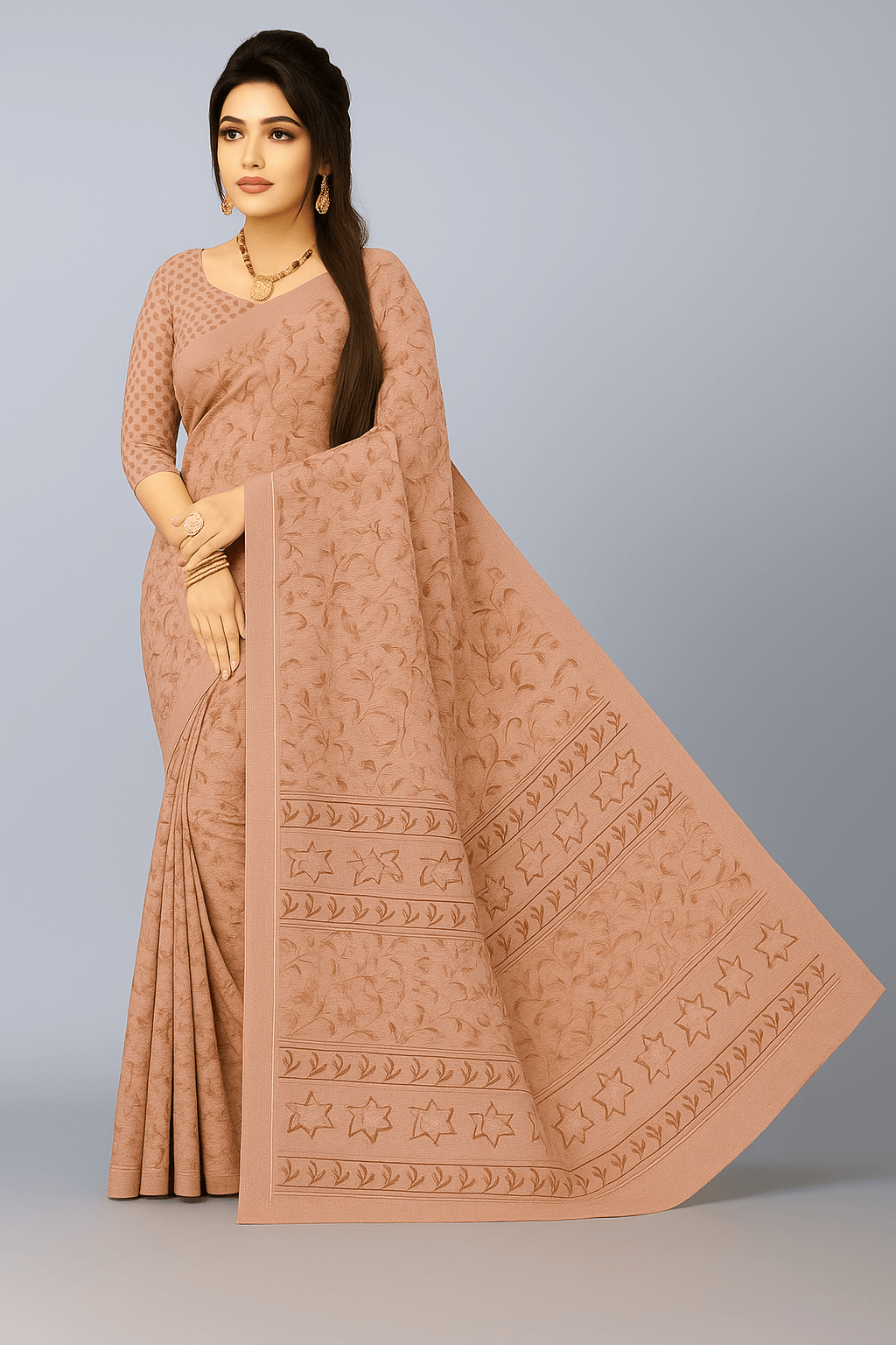 Soft woven blend Saree