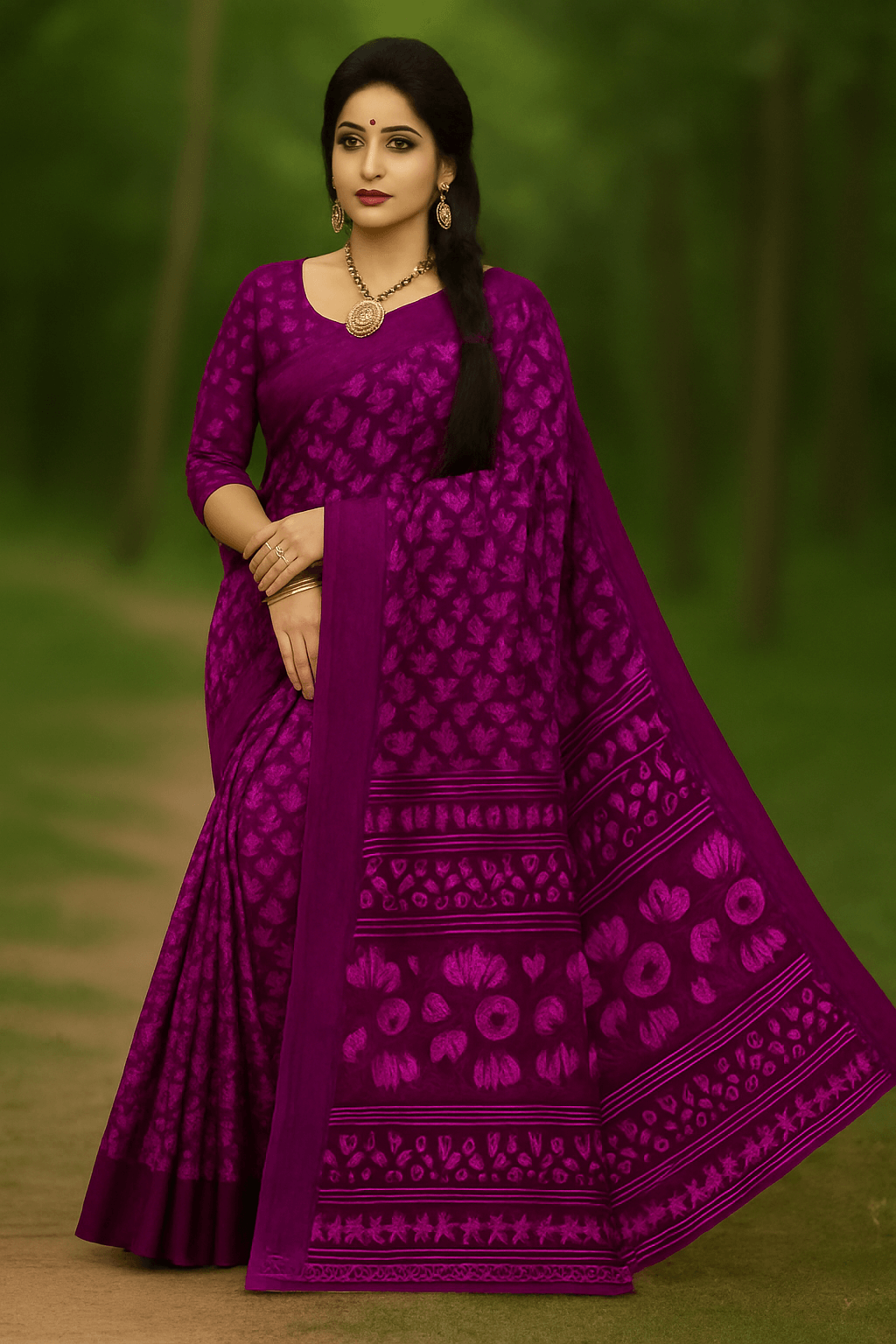 Floral Woven Saree