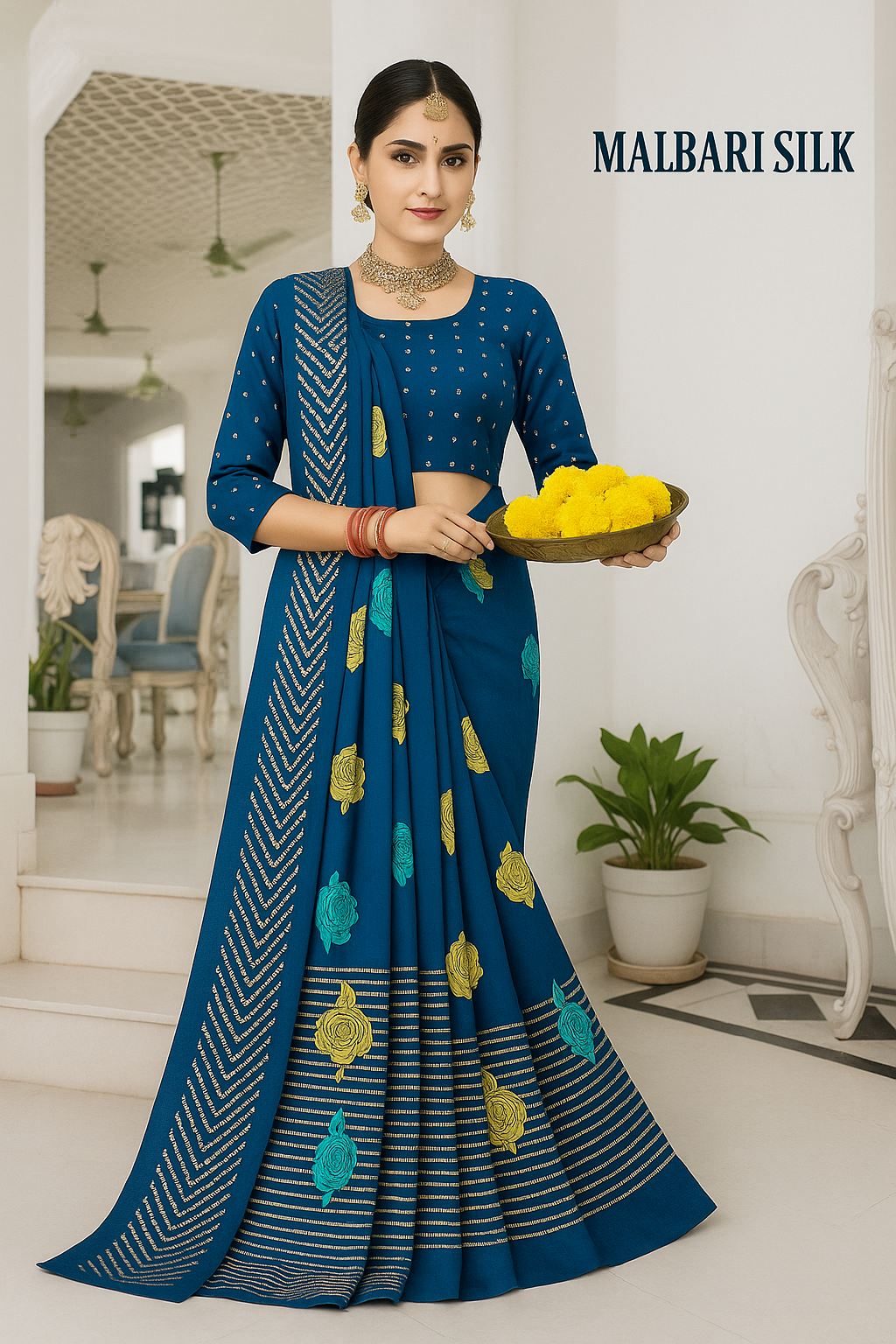 Malbari silk saree - Sunita Style & Grace