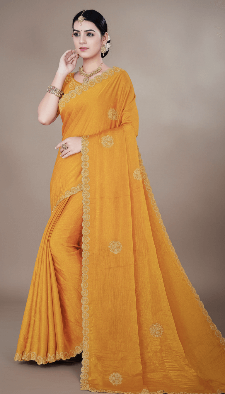 Regal Embroidered Saree Collection with Designer Blouse – Multiple Vibrant Colors