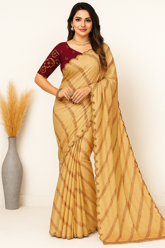 Soft Silk Blend Saree - Sunita Style & Grace