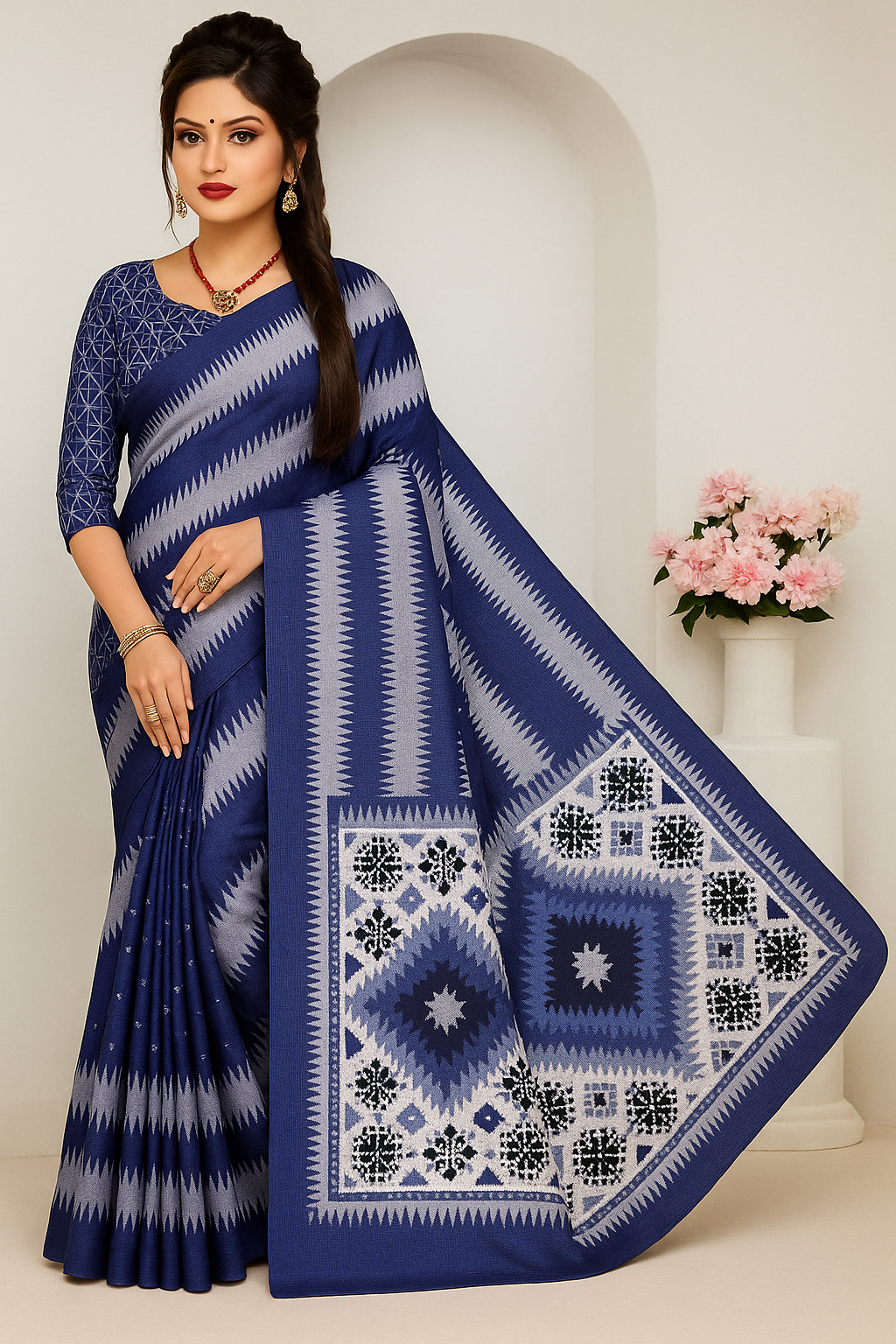 Striped pattern Saree - Sunita Style & Grace
