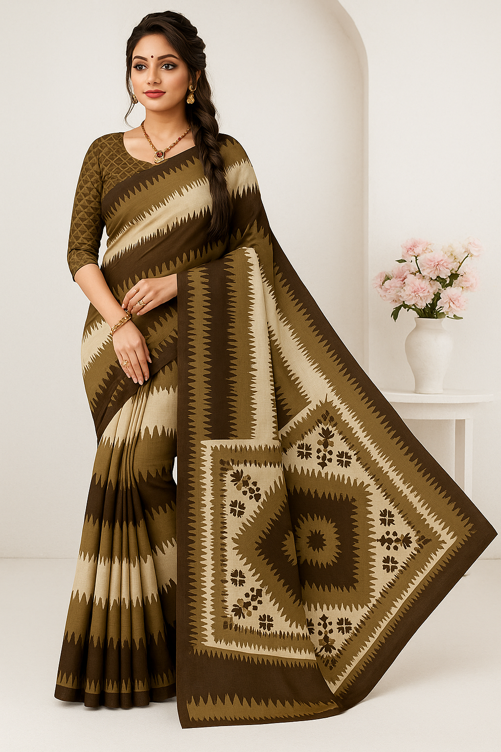 Striped pattern Saree - Sunita Style & Grace