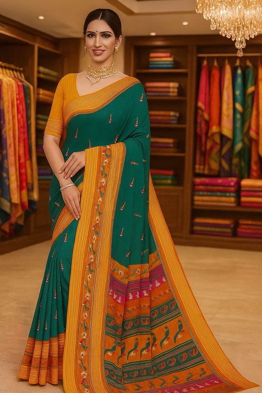 Mix Cotton Saree - Sunita Style & Grace