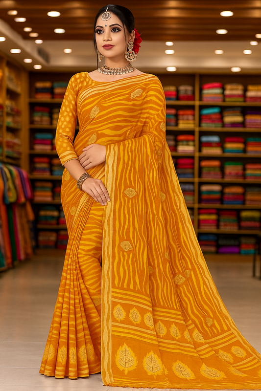 Leaf Pattern Saree - Sunita Style & Grace